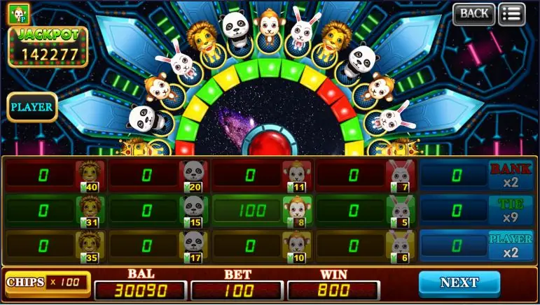 Forest Dance result with a win of 800 on a 100 bet on the green monkey