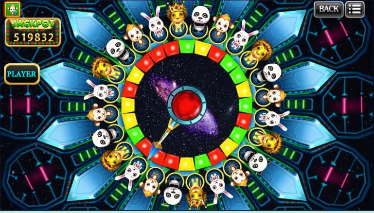 The Forest Dance wheel with the PLAYER label lit in the top-left corner