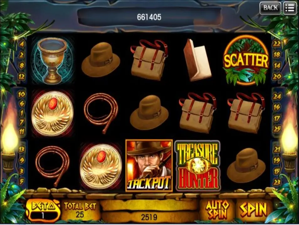 Treasure Chase reels on XE88 with a fedora, whip, golden medallion and the Treasure Hunter symbol